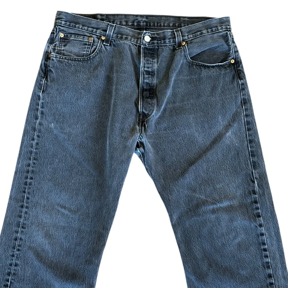 Levi's 501‎ Men’s Black Jeans Buttonfly Straight Leg 40 x 32